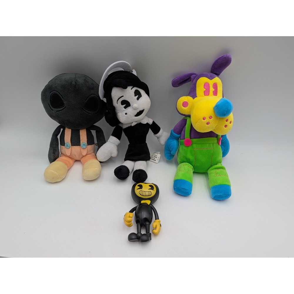 PhatMojo Bendy and the Ink Machine Plush Action Figure Lot Alice Boris Searcher